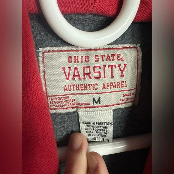 Ohio State Buckeyes Varsity Authentic Apparel Gray Hoodie - Picture 7 of 7